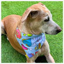 A+a Pets' 2in1 Scarf for Dogs & Cats | Bandana Collar Style Bib for All Ages - Hearts