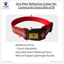 A+a Pets' Reflective Dog Collar for Community Dogs (Set of 5)