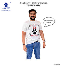 A+a Pets' Graphic Printed T-Shirt for Human 'WH' & Pets 'Nice' - Combo - White/Black