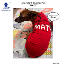 A+a Pets' Graphic Printed T-Shirt for Human 'Soul' & Pets 'Mate' - Combo - Red/Red