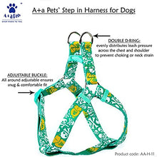 A+A Pets' Pirate Design Step In Harness - Green - www.aplusapets.com