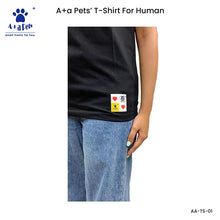 A+a Pets' Graphic Printed T-Shirt for Human & Pets 'ILU' - Combo - Black/Red