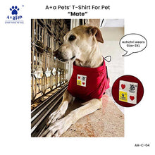 A+a Pets' Graphic Printed T-Shirt for Human 'Soul' & Pets 'Mate' - Combo - Red/Red