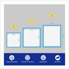 dog potty pad size chart