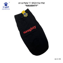 A+a Pets' Graphic Printed T-Shirt for Human 'NSD' & Pets 'Naughty' - Combo - Red/Black