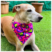 A+a Pets' 2in1 Scarf for Dogs & Cats | Bandana Collar Style Bib for All Ages - Hearts