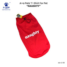 A+a Pets' Graphic Printed T-Shirt for Human 'NSD' & Pets 'Naughty' - Combo - Brown/Red