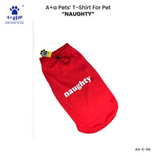 A+a Pets' Graphic Printed T-Shirt for Human 'Nice' & Pets 'Naughty' - Combo -Red/Red