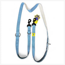 A+a Pets’ Multi-Function Cotton Leash to Walk 2 Dogs | Long, Short, Hands Free - Blue