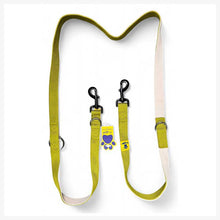 A+a Pets’ Multi-Function Cotton Leash to Walk 2 Dogs | Long, Short, Hands Free - White