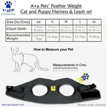 A+a Pets' Feather Weight' Cat and Puppy Harness & Leash Set - Grey - www.aplusapets.com